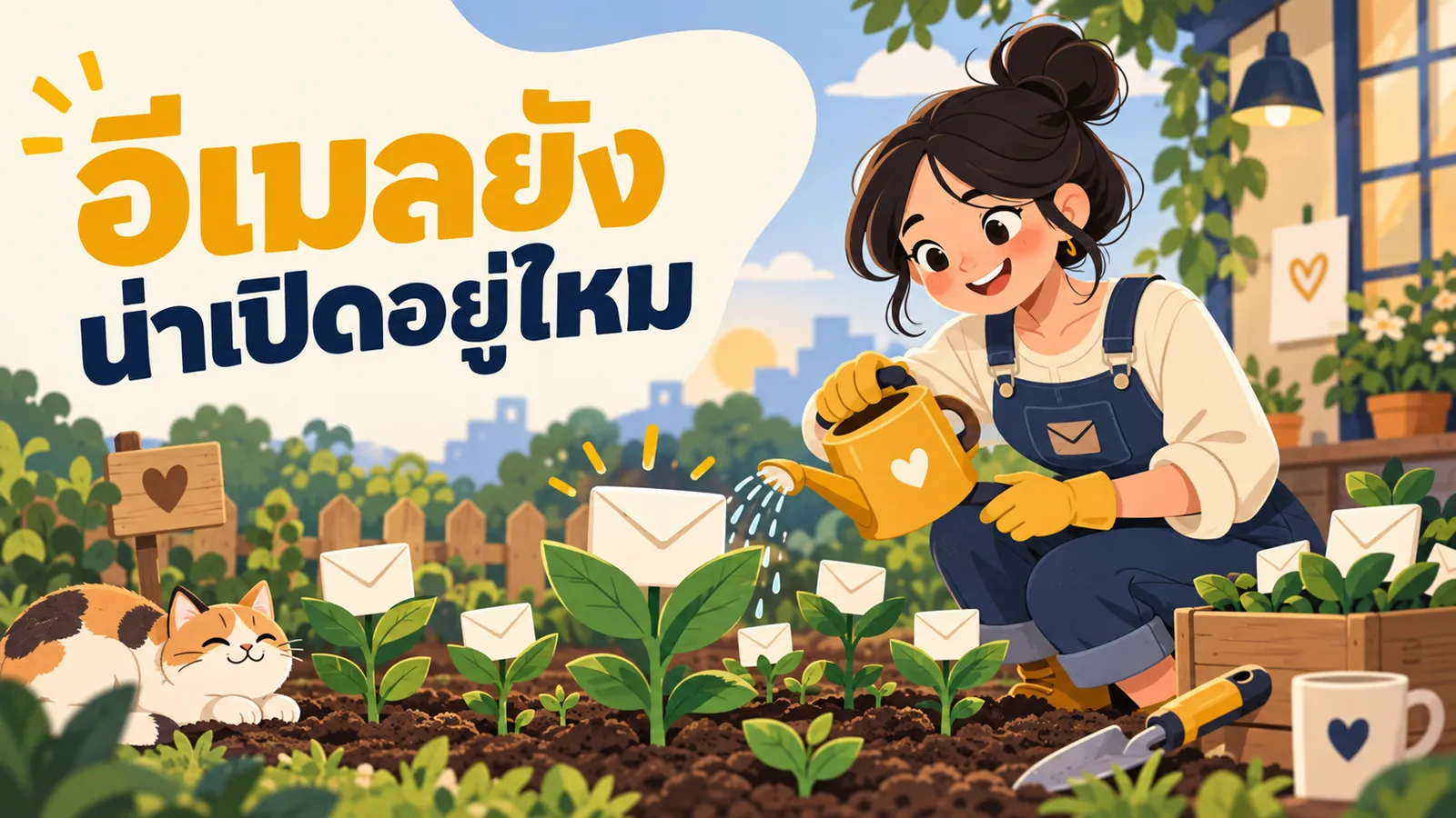 ภาพการ์ตูนประกอบบทความ Email Marketing: อีเมลยังน่าเปิดอยู่ไหม